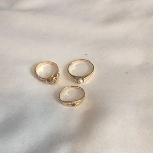 Old gold rings passed by generations